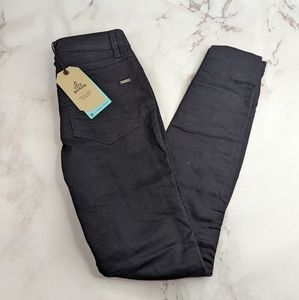 Prana Skinny Jeans Size 2  short  28” NEW Oday Black Out Women Stretch Mid Rise